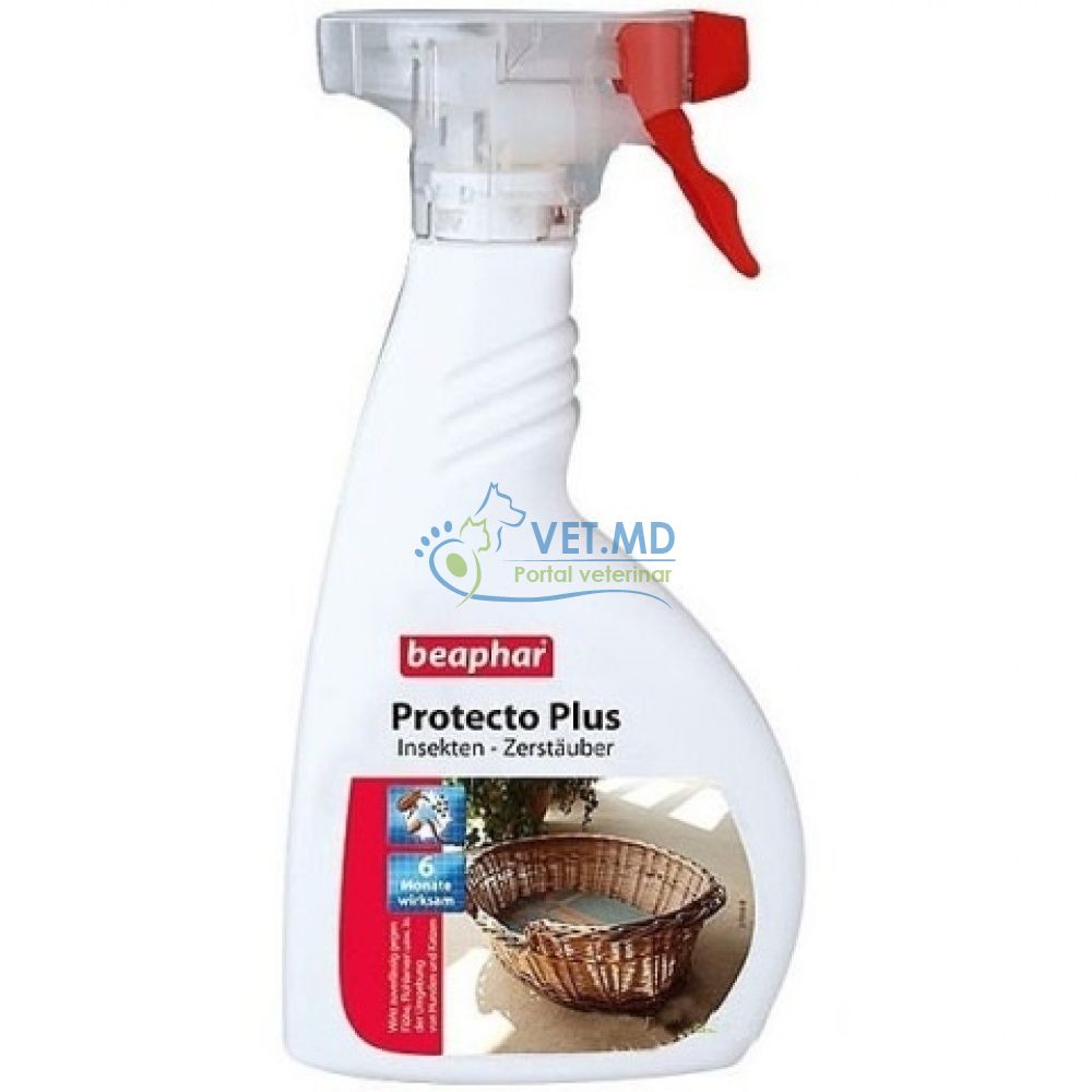 Protecto plus, soluție insecticidă pentru spații, 400 ml